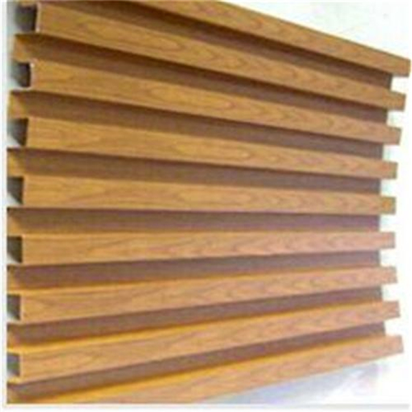Wood grain aluminum square