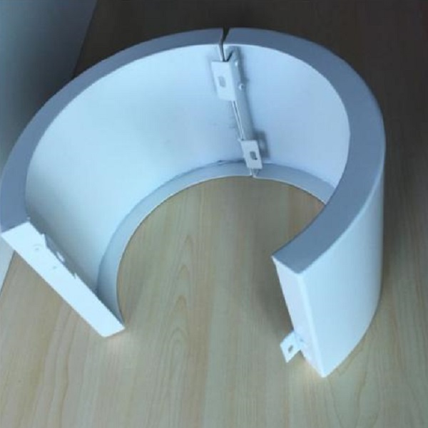 hyperbolic curved aluminum veneer